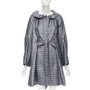Marc Jacobs Floral Jacquard Flared Coat